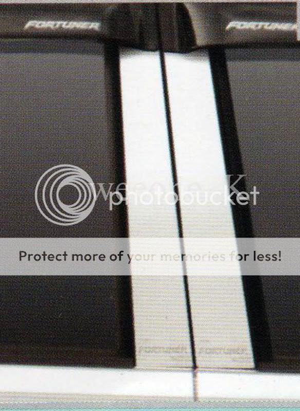 TOYOTA FORTUNER 06-11 TFP STAINLESS STEEL Door Pillars