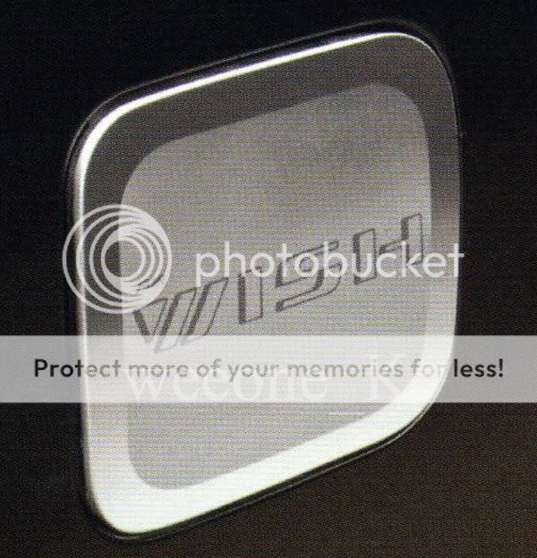 TOYOTA WISH TFP STAINLESS FUEL CAP DOOR COVER
