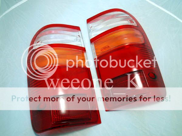 REAR TAIL LIGHT LENS LENSES TOYOTA HILUX TIGER MK4 98-04 CLEAR STANDARD COLOR