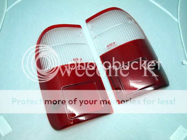 REAR TAIL LIGHT LENS LENSES TOYOTA HILUX TIGER MK4 98-04 WHTIE/RED COLOR