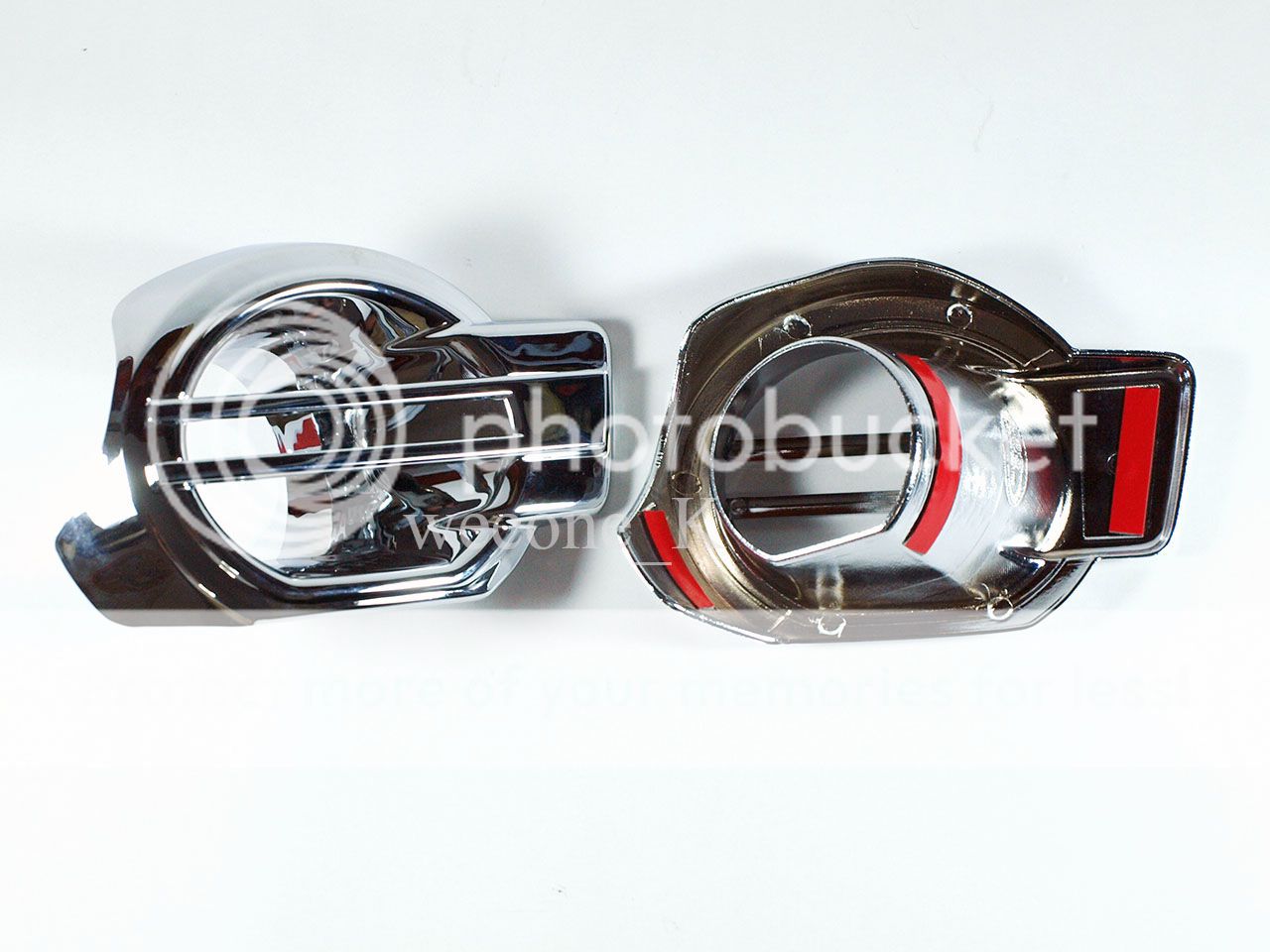 CHROME FOG LIGHT COVER TRIM FOR FORD RANGER RAPTOR T6 PICKUP 2012 2013