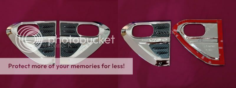 SIDE CHROME LAMP TRIM