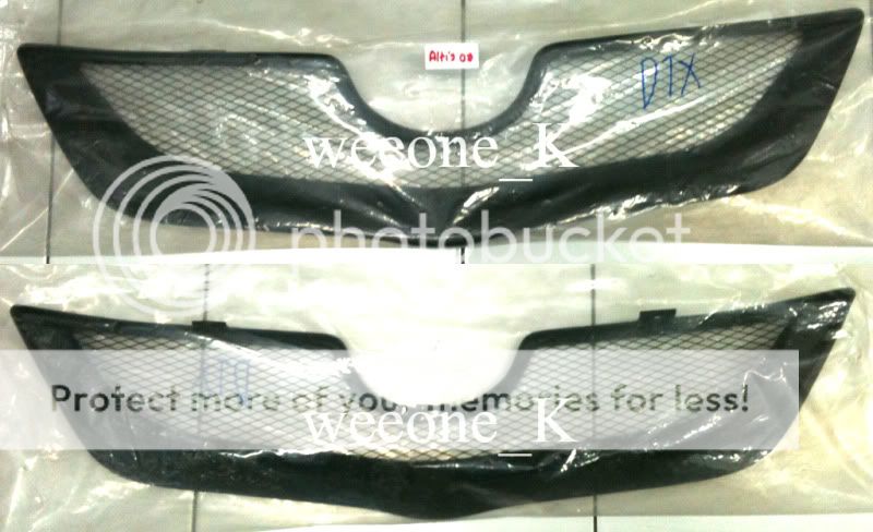 FRONT GRILL GRILLE BLACK COLOR TOYOTA COROLLA ALTIS 08 UP