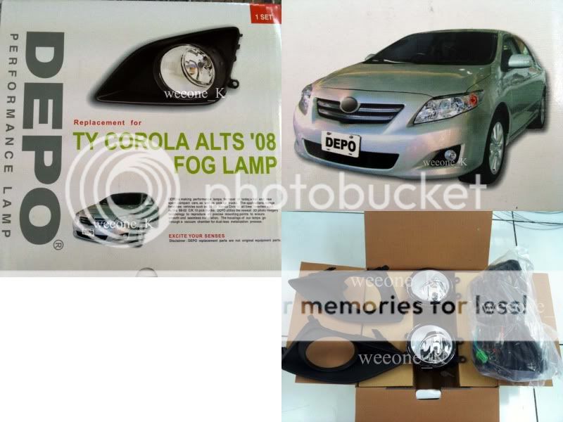 Spot Fog light Lamp TOYOTA NEW COROLLA ALTIS 07