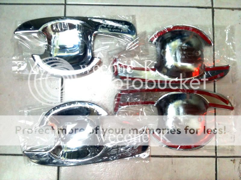 DOOR HANDLE BOWL INSERTS COVER TOYOTA COROLLA ALTIS 08