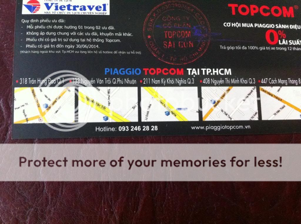 Bán phiếu giảm giá 1 triệu khi xe Vespa Primavera hoặc GTS Super.Xin mod cho tồn tại - 1