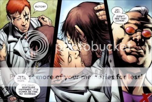 Rictor and Shatterstar Kiss Pictures, Images and Photos